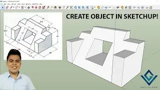 How to Create an Isometric Drawing in Sketchup (Object # 1) I GV Envisions Tutoiral