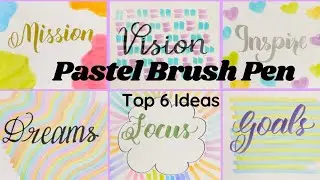 Doms pastel brush pen | Top 6 ideas | writing | Hand lettering | Calligraphy for beginners #pastel