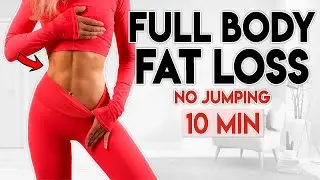 FULL BODY Fat Loss (get results + no jumping) | 10 minute Workout