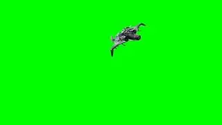 Spaceship FlyBy green screen[App Editor Tutorial]