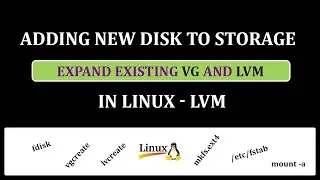 Add Disk to the Storage |  Expanding existing VG and LVM | Linux LVM partition create | සිංහලෙන්