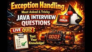 Java Interview Questions: Exception Handling Interview Tips 🔥 99% Developers FAIL 😱