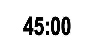 45 Minute Countdown Timer with Alarm