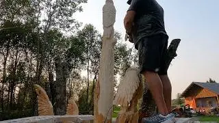 Chainsaw carved eagle (chapter3)