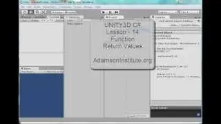 UNITY3D - C# Lesson - 14 Function Return Values