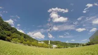 outdoor swarming flight test