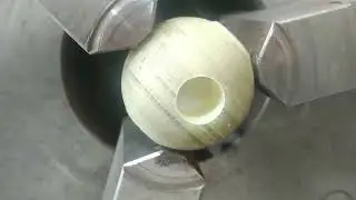 быстрый способ выточить точный шар из капролона