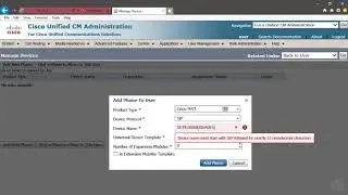 configuring cisco video collaboration endpoints 11   Demo Registering a Phone to CUCM Using Quick Us