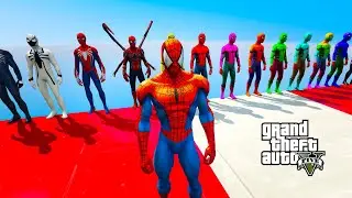 GTA - 5 Epic Ragdolls | Amazing Spiderman Vs Colorful Spiderman Compilation | Cool Ep.109