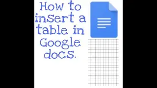How to design a table in google docs || Urdu/Hindi