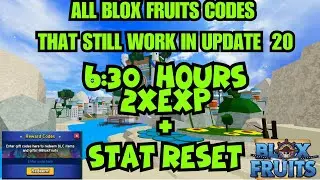 AlLL CODES THAT STILL WORK IN UPDATE  20  (2x EXP, Stat Resets)