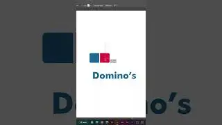 Design Domino's Pizza Logo in Adobe Illustrator CC 2023