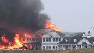 Massive at Oakland Hills Country Club, ripping through clubhouse