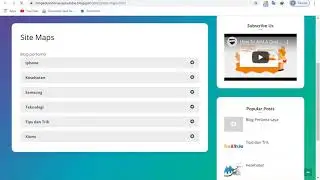 Membuat Site Map dan menambahkan site map ke Fitur Blog #11