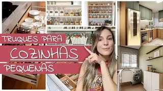 TRUQUES de decor p/ COZINHAS PEQUENAS | organizadores, divisórias, despensa, potes...