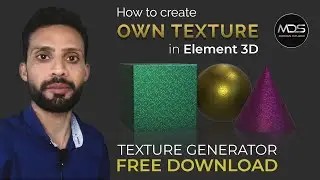 How to Create and Save any Texture in Element 3D Ae Tutorial | with FREE TEXTURE GENERATOR |
