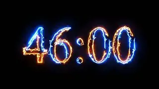 46 Minute Timer - 2760 seconds Timer - Clean & Simple [ELECTRIC]
