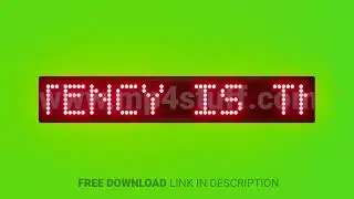 Consistency Is the Key to Results Scrolling Red Dot Matrix LED Text Animation on Green Screen Seamle