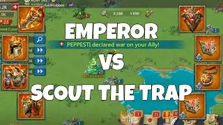 EMPEROR VS SCOUT THE TRAP! - F2P SOLOTRAP VS TITANS GANGBANG ! CAN THIS F2P SURVIVE? - Lords Mobile
