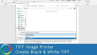 Create Black & White TIFF | TIFF Image Printer 12 | PEERNET