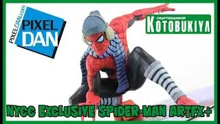 Winter Gear Spider-Man Kotobukiya ArtFX+ NYCC Exclusive Statue Video Review