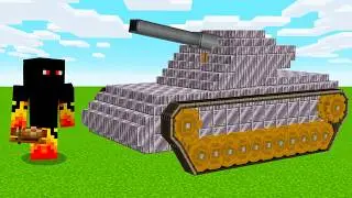 Criei um Tanque Usando Pouca Coisa no Minecraft