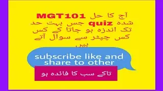 mgt101 solved quiz today