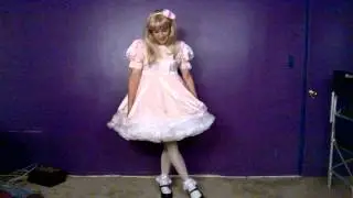 Crossdressing - Pink dress and petticoat