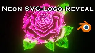 Neon Logo Reveal using Geometry Nodes - Blender Tutorial