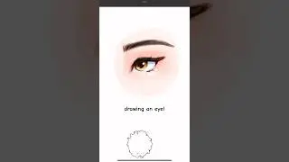 Simple eye drawing process 👁️ 