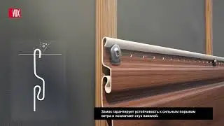 Крепление фасадной реечной панели Vox Fronto
