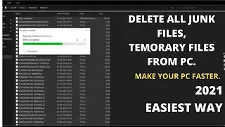 How to Delete All Junk Files and Temporary Files from PC 🔥 🔥 | Step-by-Step | PC Faster | CodeVode