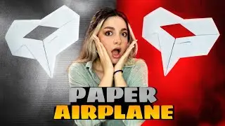How to make the most beautiful paper airplane | Rhombus plane | long flight