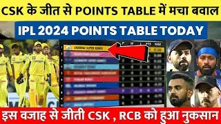 IPL 2024 Points Table After Csk vs Rcb Match Today| Csk के जीत के बाद बदला पुरा #iplpointtable