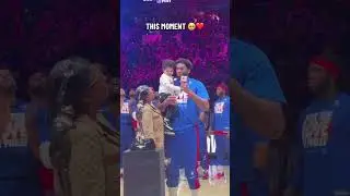 Joel Embiid and his son Valuable Player 🏆 ❤️ #nba