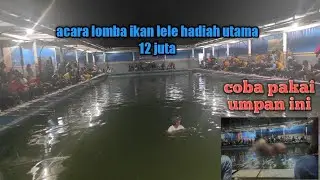 Acara Lomba Ikan Lele Dengan Hadiah Utama 12 Juta Dikolam Pancing Happy family Jombang