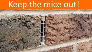 DIY Weep Hole Covers - Stop the mice before they get in!