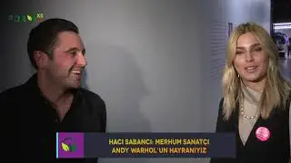 HACI SABANCI İLE SEVGİLİSİ NAZLI KAYI RESİM SERGİSİNDE