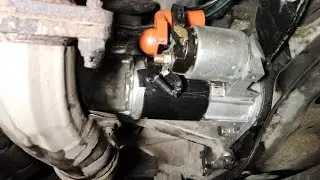 Снятие стартера Mitsubishi Outlander XL 3.0
