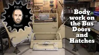 VW Bus Restoration Part 16: Body work on doors and hatches