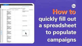 dipp academy - How to quickly fill out a CSV