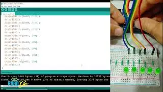 Led's Pattern using Arduino Uno | Led Blinking | Led Control | DIY Project 