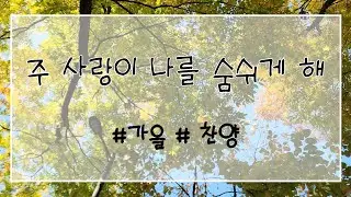 함께 찬양하고 싶은 가을. 주 사랑이 나를 숨쉬게 해. #주사랑