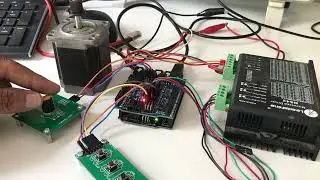 Arduino Stepper Driver, Speed Control Potentiometer, Switches Direction and Stop