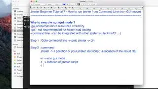 JMeter Beginner Tutorial 7   How to run jmeter from Command Line non GUI mode   YouTube 360p