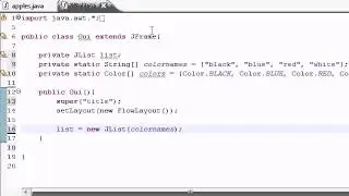 Java Programming Tutorial   70   JList