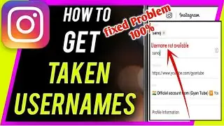 instagram username not available | Username already exists problem fix 