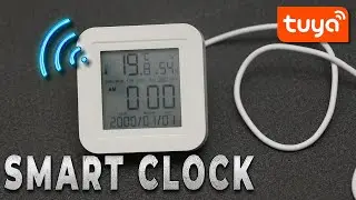 TUYA smart WiFi watch with thermometer and humidity sensor
