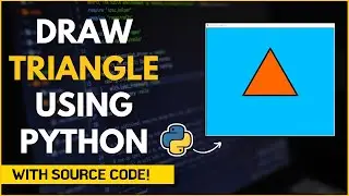 Draw Triangle🔺 using Python | For Beginners | Shape Tutorial | World of Python