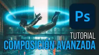Cómo crear una composición avanzada en Photoshop: Volando a través de un portal | Tutorial